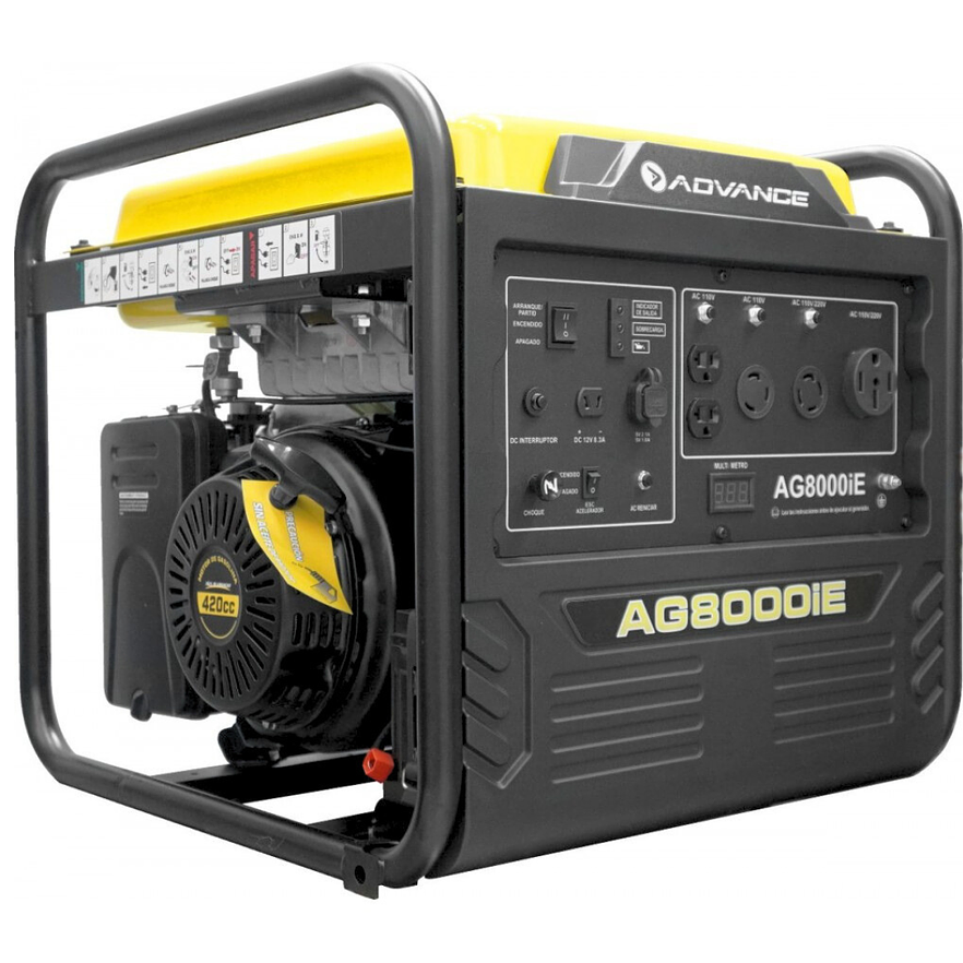 Planta Eléctrica Inverter ADVANCE AG8000iE 7,500W 110V/220V - Foto 5 | aztools.co