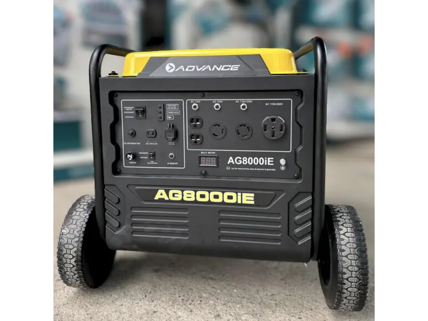 Planta Eléctrica Inverter ADVANCE AG8000iE 7,500W 110V/220V - Foto 3 | aztools.co