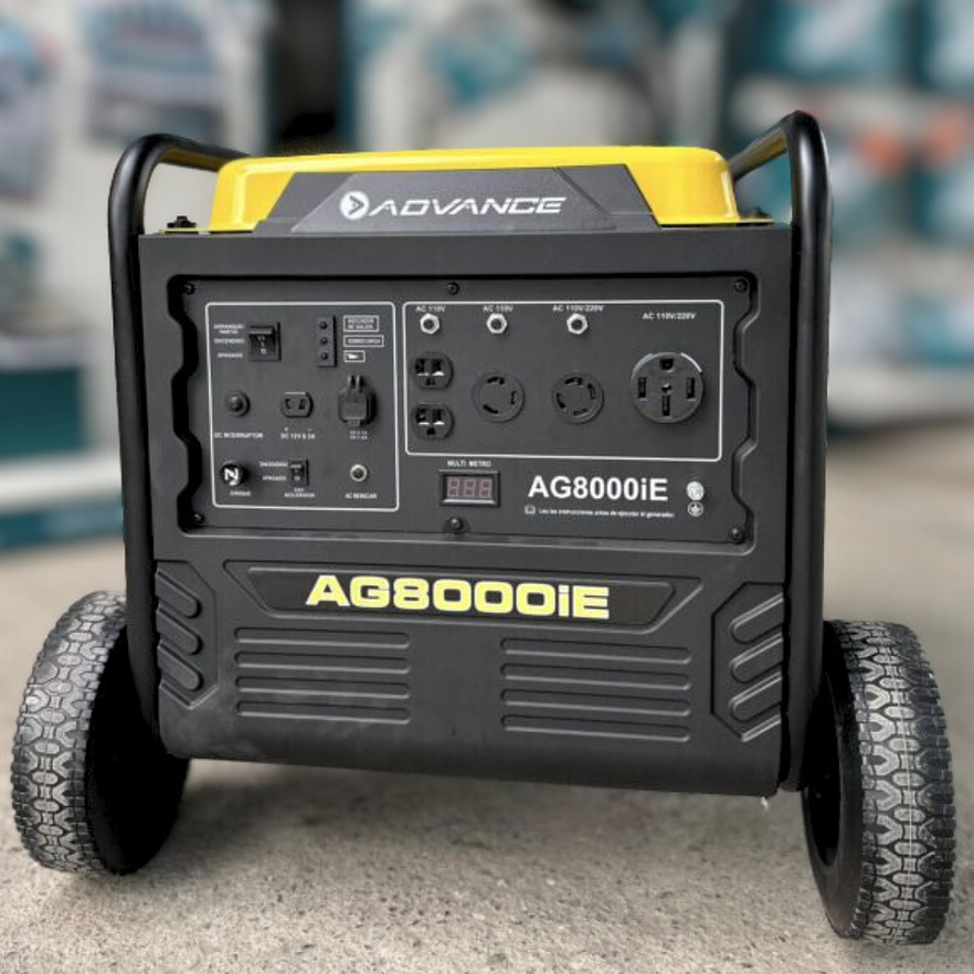 Planta Eléctrica Inverter ADVANCE AG8000iE 7,500W 110V/220V - Foto 3 | aztools.co