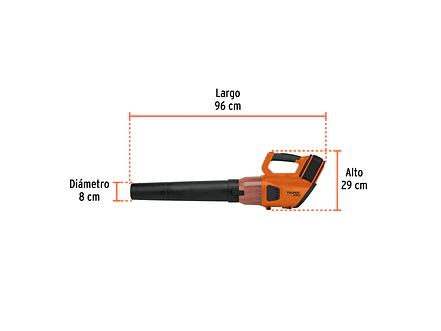 Sopladora inalámbrica Truper 103303, 40V, 2 baterías 2Ah, 1 carg.dual - Foto 3 | aztools.co