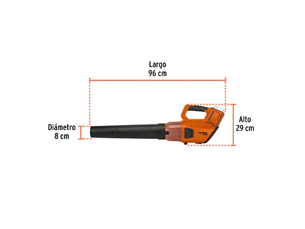 Sopladora Inalámbrica Truper 103555, 40V, Sin Accesorios - Foto 3 | aztools.co