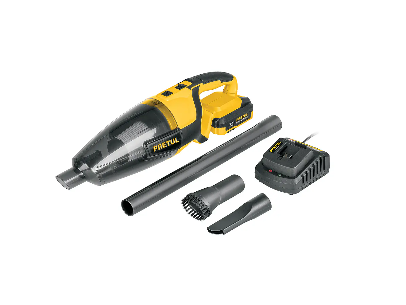 Aspiradora Inalámbrica Para Carro Pretul  29940, 20V, 1 batería 2Ah - Foto 1 | aztools.co