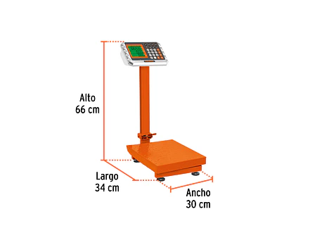 Báscula electrónica de plataforma para mostrador Truper 103112, 80 kg,  - Foto 3 | aztools.co