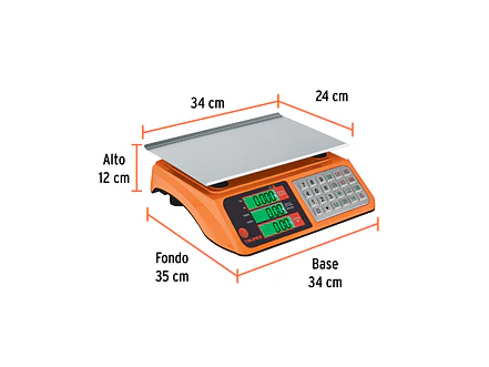 Báscula electrónica multifunciones Truper 103131, capacidad 40 kg USB - Foto 3 | aztools.co