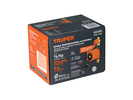 Bomba presurizadora 1/6 HP Truper 103355, con sensor regulable,  - Foto 5 | aztools.co