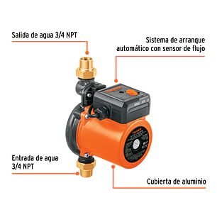 Bomba presurizadora Truper 103356, 1/3 HP ,