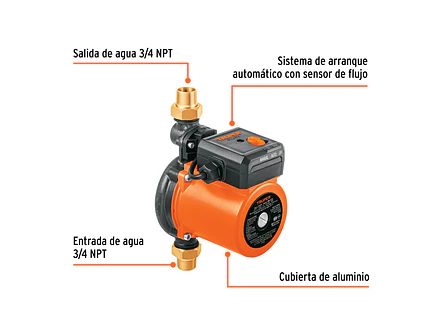 Bomba presurizadora Truper 103356, 1/3 HP , - Foto 2 | aztools.co