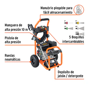 Hidrolavadora a Gasolina Truper 103982, 3,300 PSI