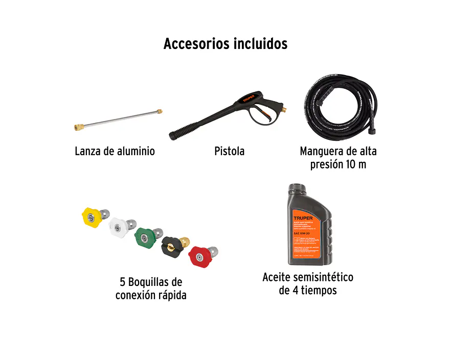 Hidrolavadora a Gasolina Truper 103982, 3,300 PSI - Foto 4 | aztools.co