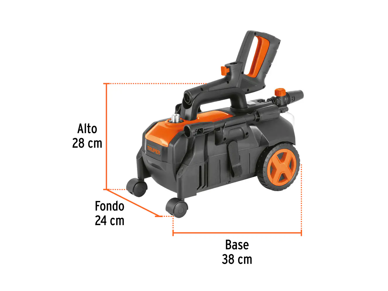 Hidrolavadora Eléctrica Horizontal Truper 103770, 1500 PSI - Foto 3 | aztools.co