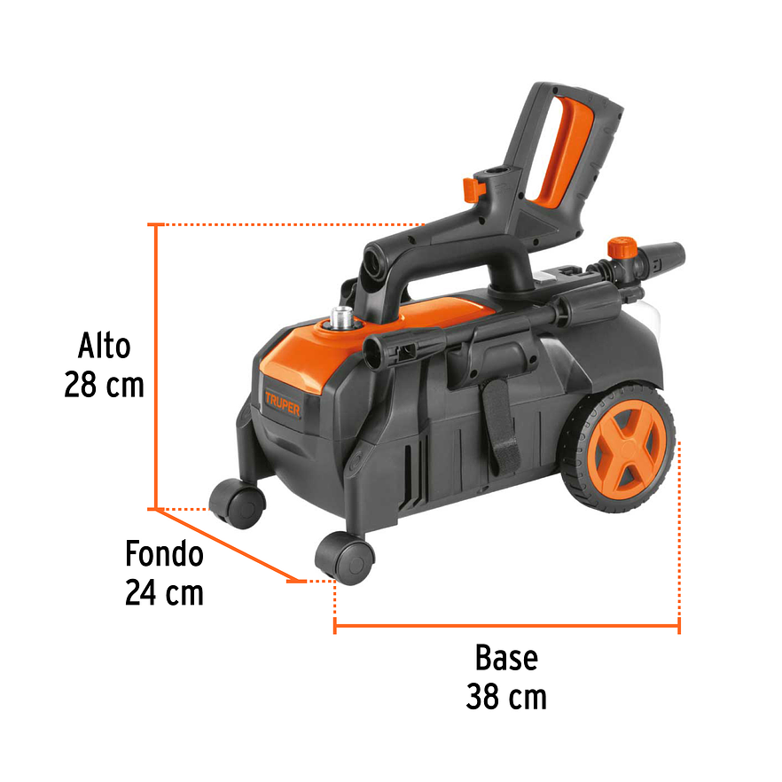 Hidrolavadora Eléctrica Horizontal Truper 103770, 1500 PSI 3