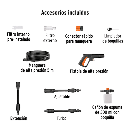 Hidrolavadora Eléctrica Horizontal Truper 103770, 1500 PSI 4