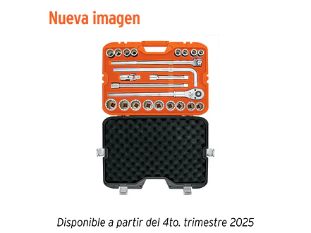 Juego de copas Truper 13874, 3/4 milimetrico 23 piezas, JD-3/4x24M - Foto 2 | aztools.co