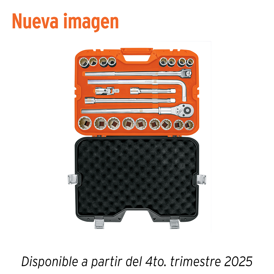 Juego de copas Truper 13874, 3/4 milimetrico 23 piezas, JD-3/4x24M - Foto 2 | aztools.co