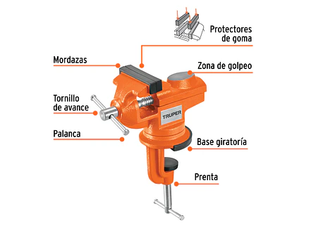 Prensa de banco Truper 103319, 2.5