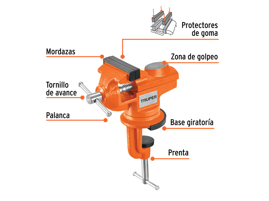 Prensa de banco Truper 103319, 2.5