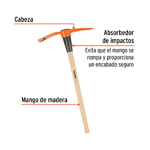 Zapapico Truper 102966 5 lb Mango de Madera 36