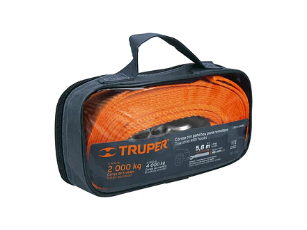 Correa eslinga para remolque con ganchos Truper 18344, 2' x 5.8m