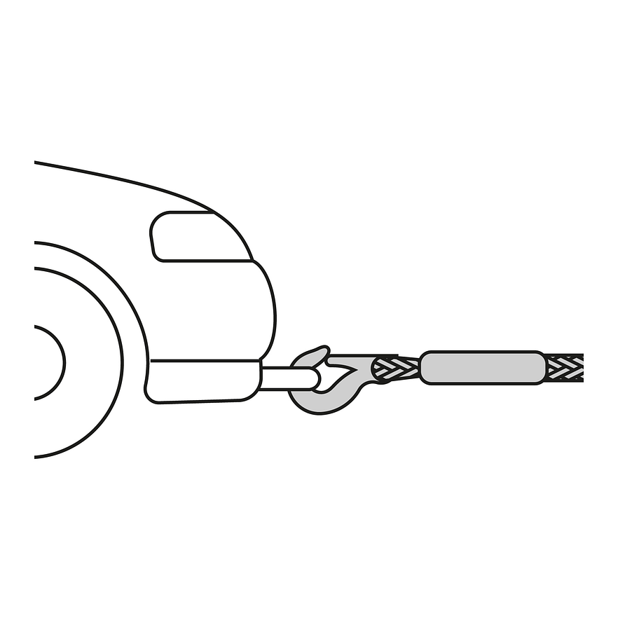 Cuerda para remolque con ganchos Truper 18346,7/8' x 4.5m