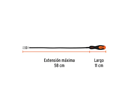 Imán extensible Truper 15326, flexible de acero con LED, 3.4 kg  - Foto 3 | aztools.co