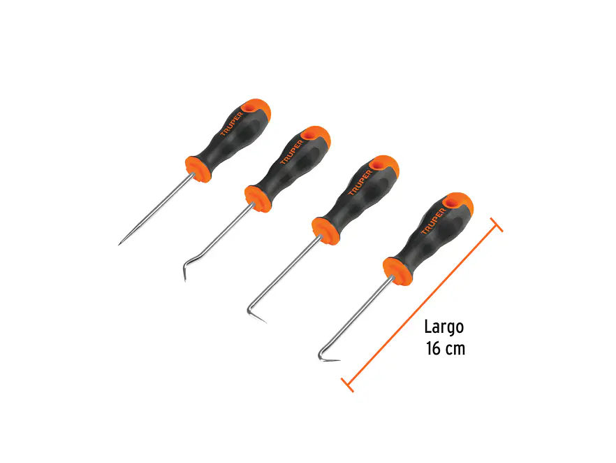 Ganchos multiusos Truper 14210, set 4 piezas  - Foto 3 | aztools.co