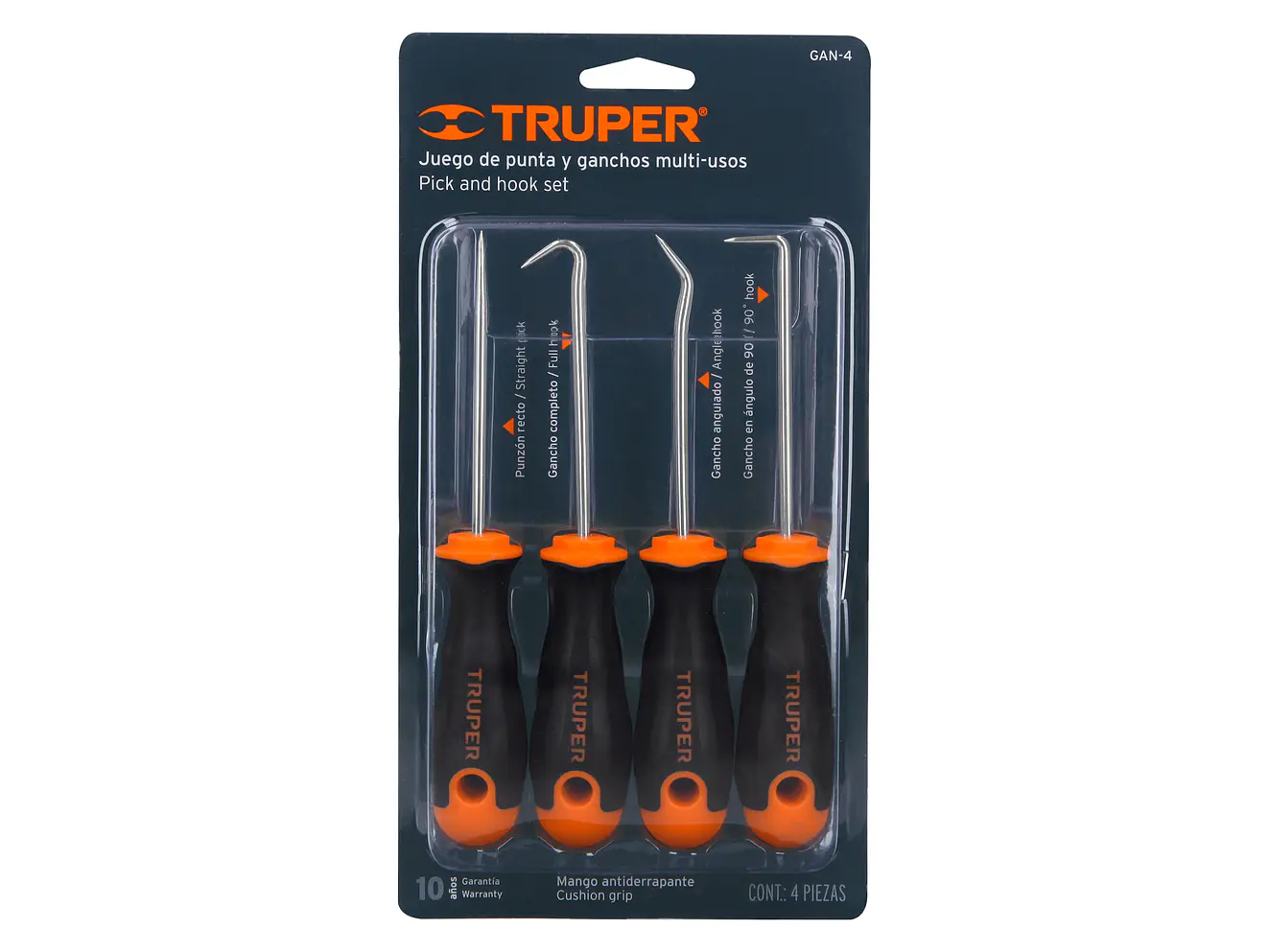 Ganchos multiusos Truper 14210, set 4 piezas  - Foto 4 | aztools.co