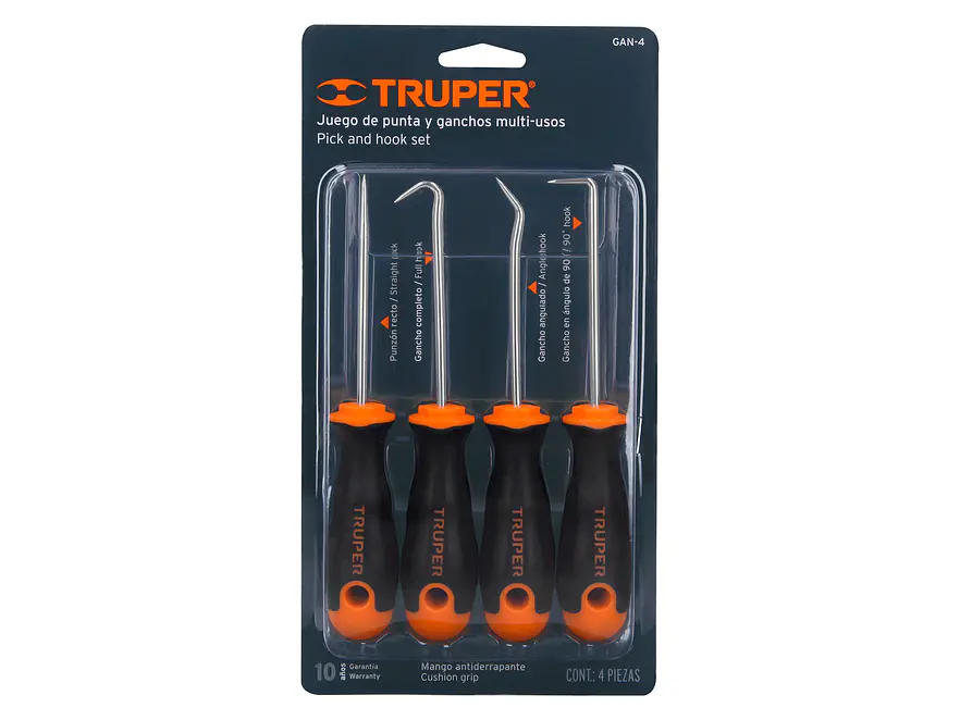 Ganchos multiusos Truper 14210, set 4 piezas  - Foto 4 | aztools.co