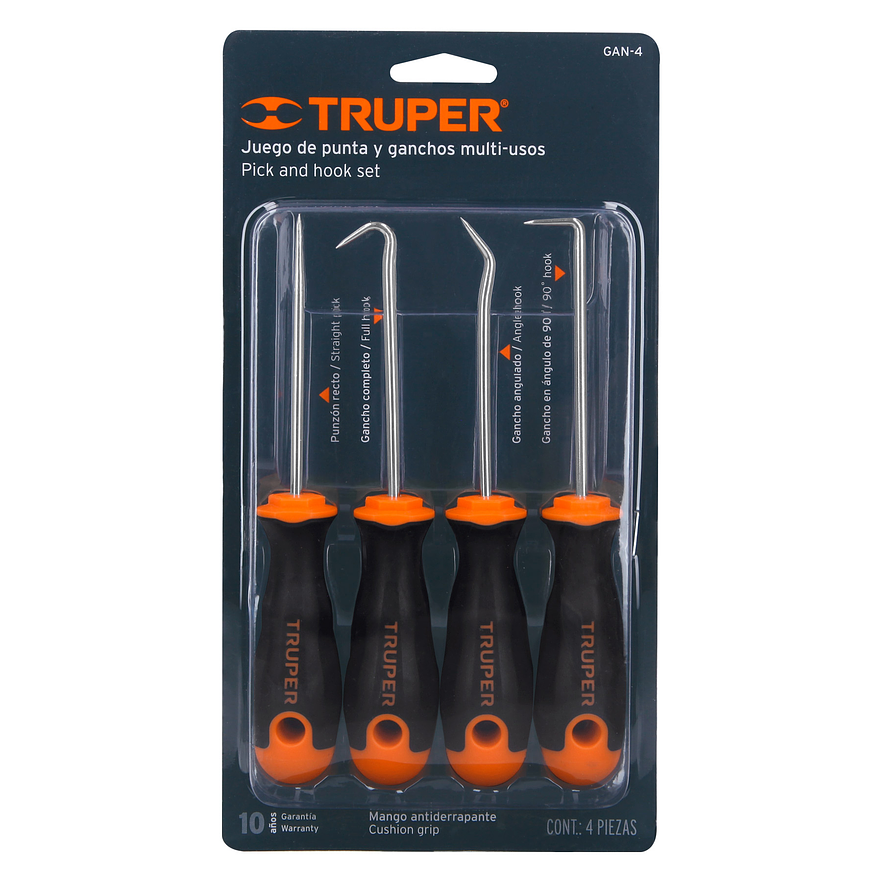 Ganchos multiusos Truper 14210, set 4 piezas  - Foto 4 | aztools.co