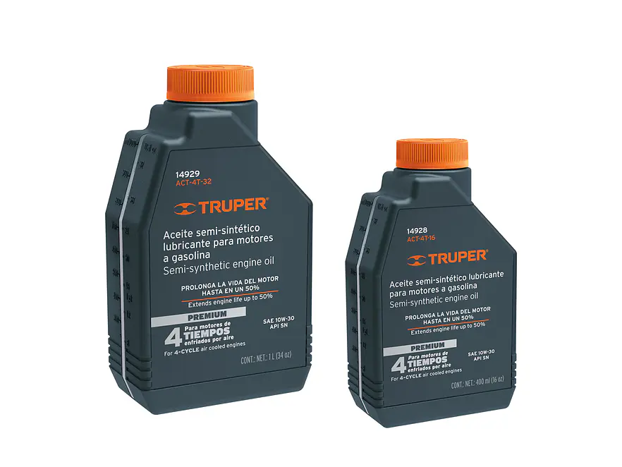 Aceite semi-sintético Truper 14929, motor 4 tiempos, 946ml 32oz