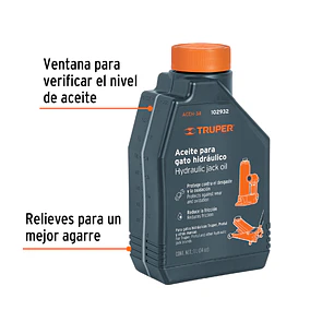 Aceite hidráulico para gatos Truper 102932, 1 Litro