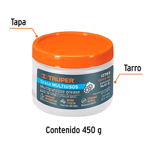 Grasa lubricante multiusos Truper 12783, 450 g 