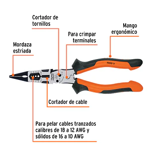 Alicate Multiuso Truper 103013, 8