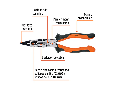 Alicate Multiuso Truper 103013, 8