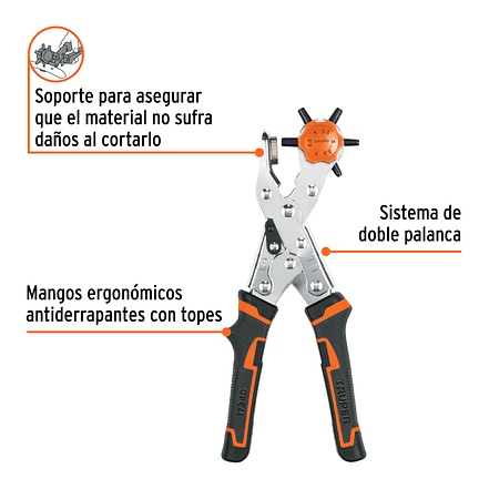 Tenaza sacabocados para carpintero 6