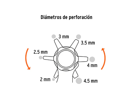 Tenaza sacabocados para carpintero 6