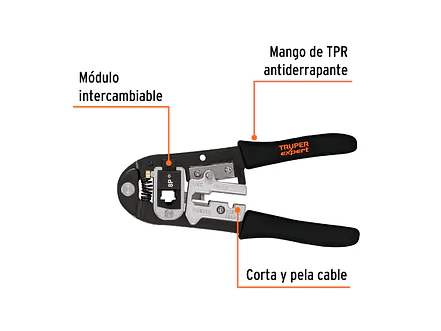Ponchadora Truper 18343, módulos intercambiables 8