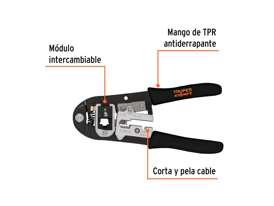 Ponchadora Truper 18343, módulos intercambiables 8