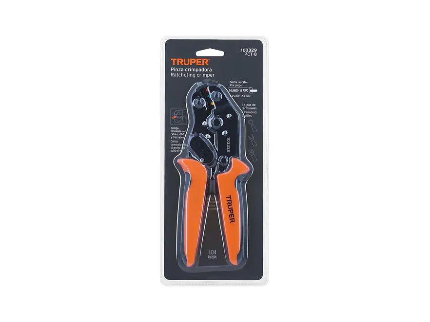Alicate Crimpador para Terminales Truper 103329 - Foto 4 | aztools.co