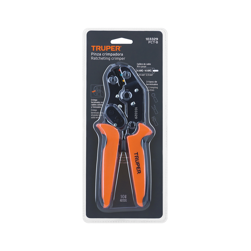 Alicate Crimpador para Terminales Truper 103329 - Foto 4 | aztools.co