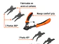 Pinza para anillos de retencion Truper 17355, 4 Cabeza Intercambiable  - Miniatura 3 | aztools.co