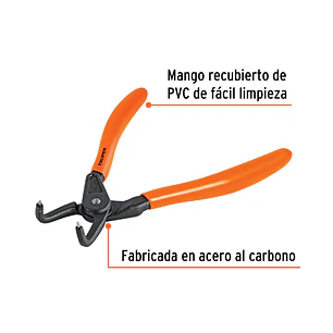 Alicate punta a 90° para cerrar anillos Truper 17362