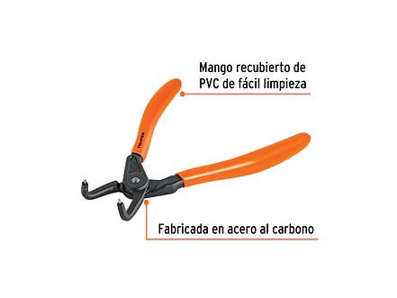 Alicate punta a 90° para cerrar anillos Truper 17362 - Foto 2 | aztools.co