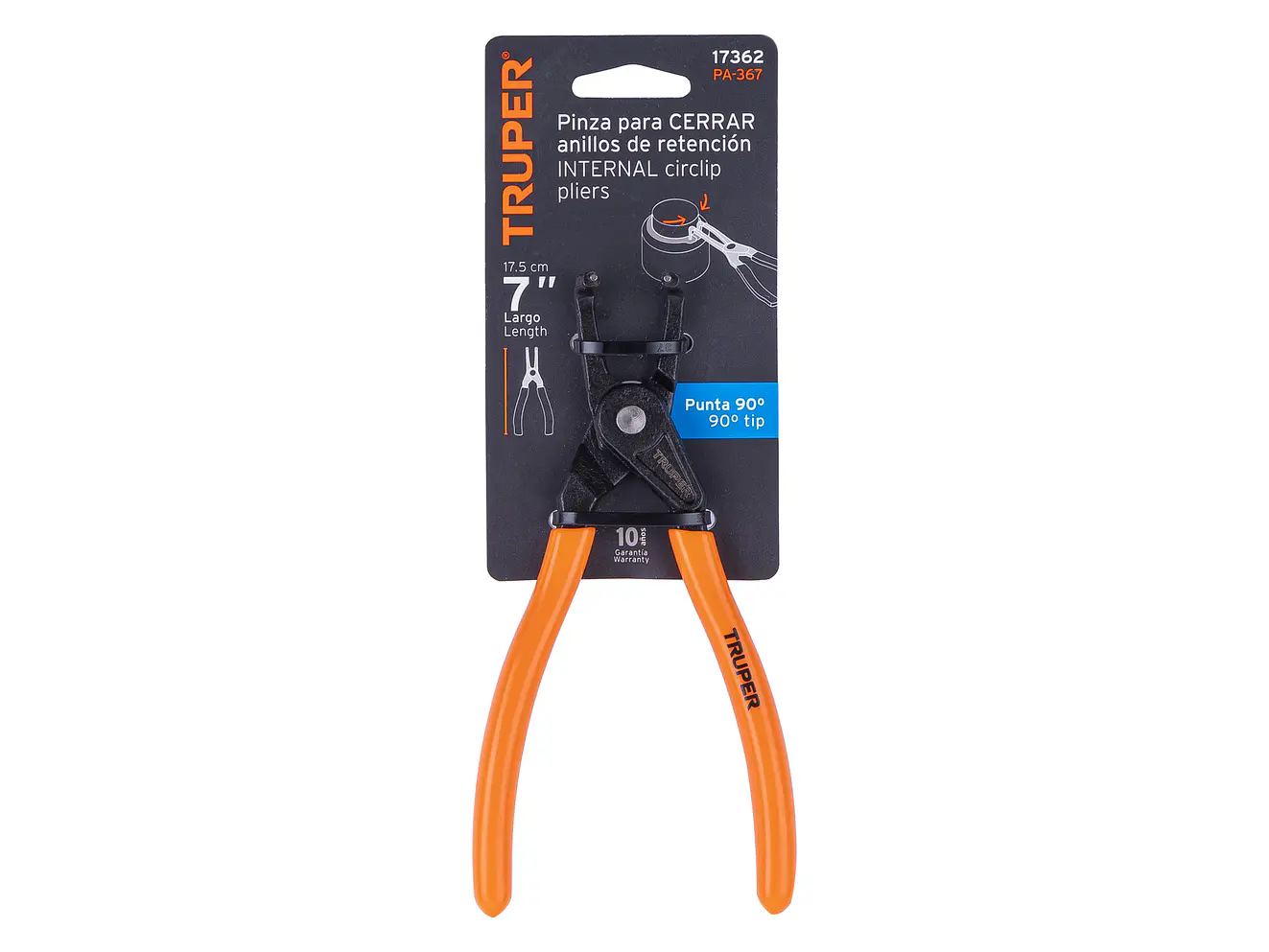 Alicate punta a 90° para cerrar anillos Truper 17362 - Foto 3 | aztools.co