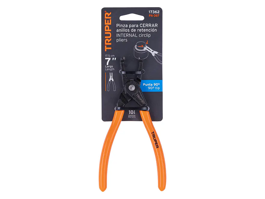 Alicate punta a 90° para cerrar anillos Truper 17362 - Foto 3 | aztools.co