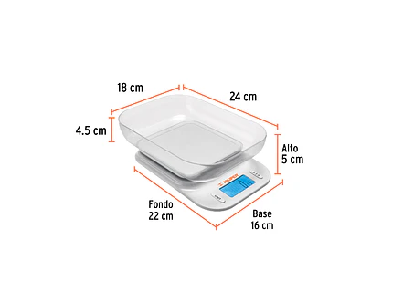 Báscula Electrónica Gramera Truper 102421, con Tazón, 5 kg - Foto 2 | aztools.co