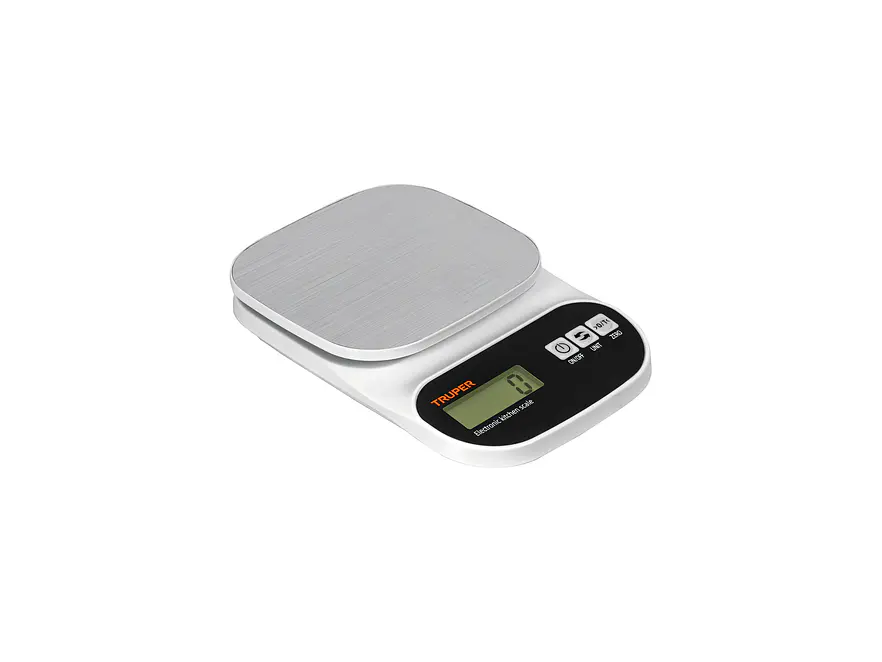 Báscula digital para cocina Truper 103116, plato de acero inox,5kg - Foto 1 | aztools.co