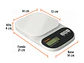 Báscula digital base de vidrio para cocina Truper 15160, capacidad 5kg  - Miniatura 3 | aztools.co