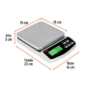 Báscula Electrónica de Precisión Truper 102317, Recargable, 3 kg
