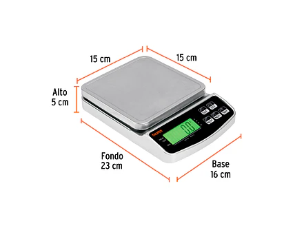 Báscula Electrónica de Precisión Truper 102317, Recargable, 3 kg - Foto 2 | aztools.co