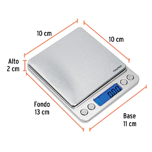 Báscula Electrónica de Precisión Truper 102316, de Bolsillo, 500 g